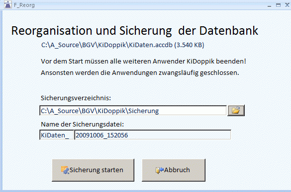 Datensicherung